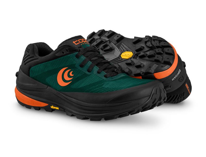 TOPO SHOES | ULTRAVENTURE PRO-Forest/Orange - Click Image to Close