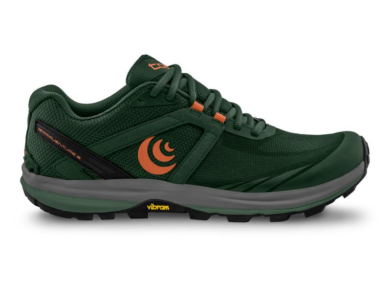 TOPO SHOES | TERRAVENTURE 3-Dark Green/Orange