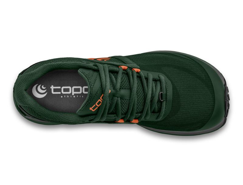 TOPO SHOES | TERRAVENTURE 3-Dark Green/Orange