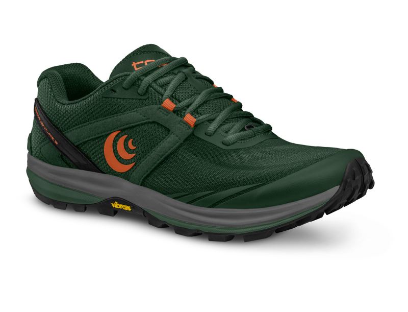 TOPO SHOES | TERRAVENTURE 3-Dark Green/Orange - Click Image to Close