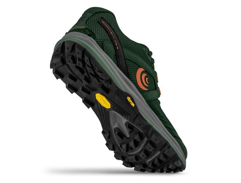 TOPO SHOES | TERRAVENTURE 3-Dark Green/Orange - Click Image to Close