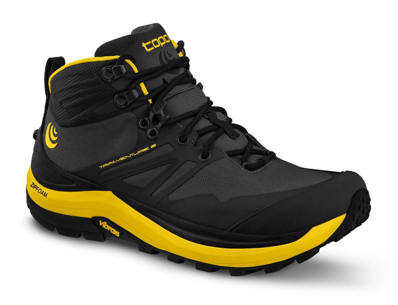 TOPO SHOES | TRAILVENTURE 2-Charcoal/Mustard