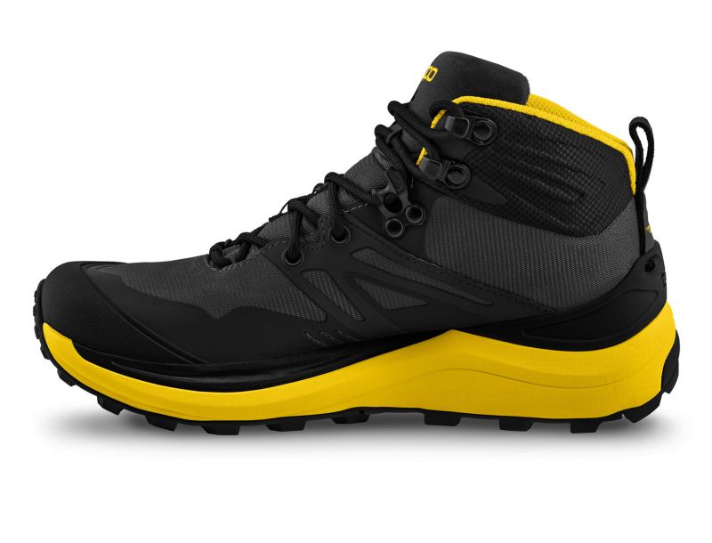 TOPO SHOES | TRAILVENTURE 2-Charcoal/Mustard - Click Image to Close