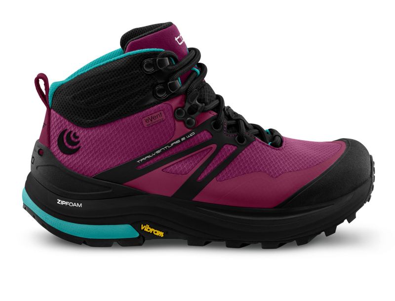 TOPO SHOES | TRAILVENTURE 2 WP-Raspberry/Black - Click Image to Close