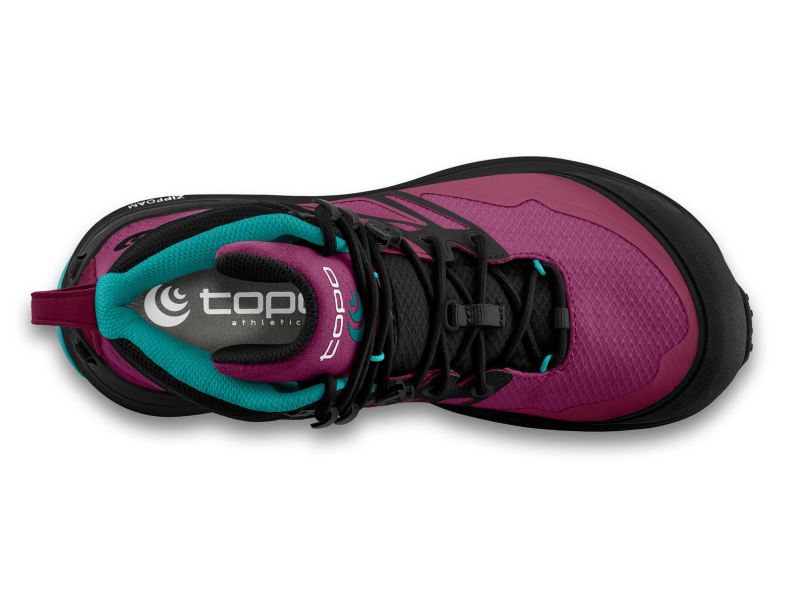 TOPO SHOES | TRAILVENTURE 2 WP-Raspberry/Black - Click Image to Close