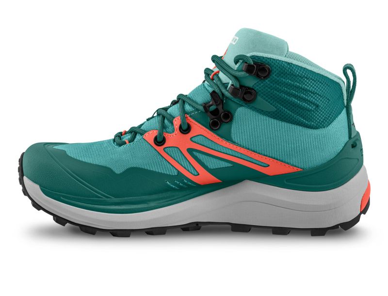 TOPO SHOES | TRAILVENTURE 2-Teal/Coral - Click Image to Close