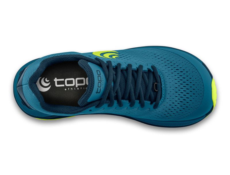 TOPO SHOES | ULTRAVENTURE 3-Blue/Lime - Click Image to Close