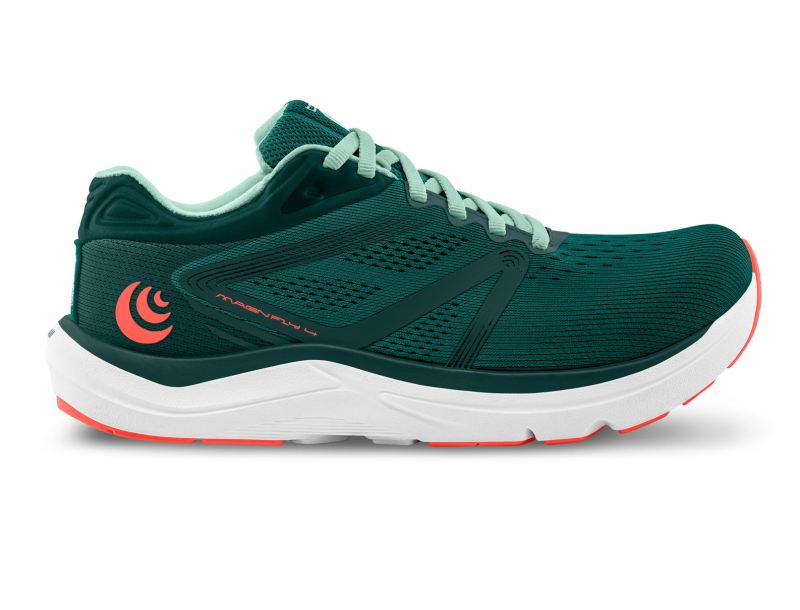 TOPO SHOES | MAGNIFLY 4-Emerald/Coral