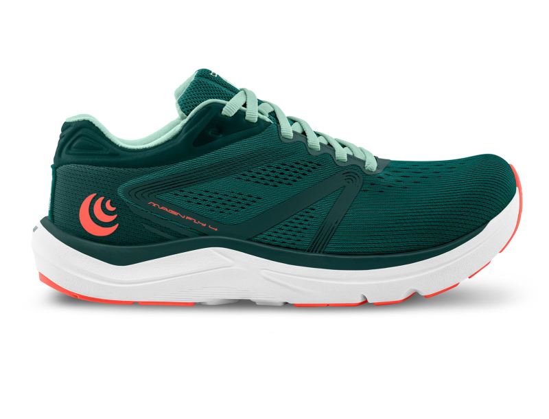 TOPO SHOES | MAGNIFLY 4-Emerald/Coral - Click Image to Close