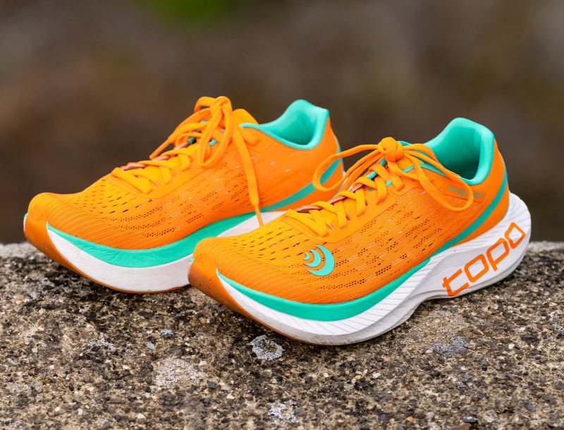 TOPO SHOES | SPECTER-Orange/Seafoam